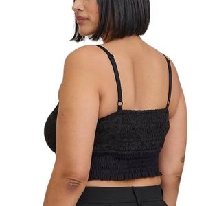 Torrid Lace Smocked Crop Top Size 1X